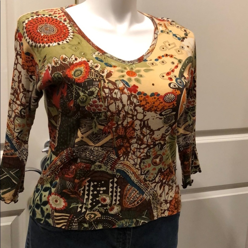 DONATED!!!    Zashi Cotton Top sz S